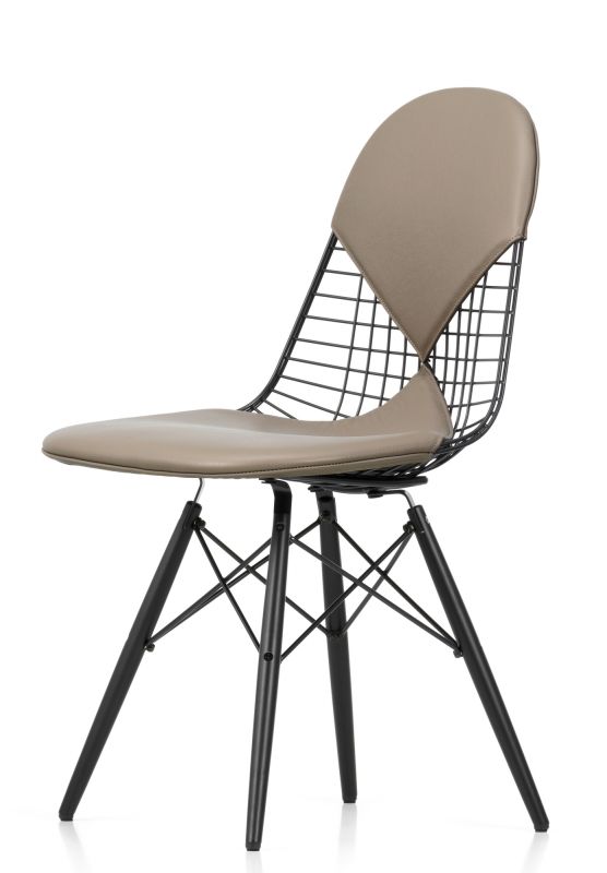 DKW-2 Wire Chair Stuhl mit Sitz und Rückenpolster Vitra